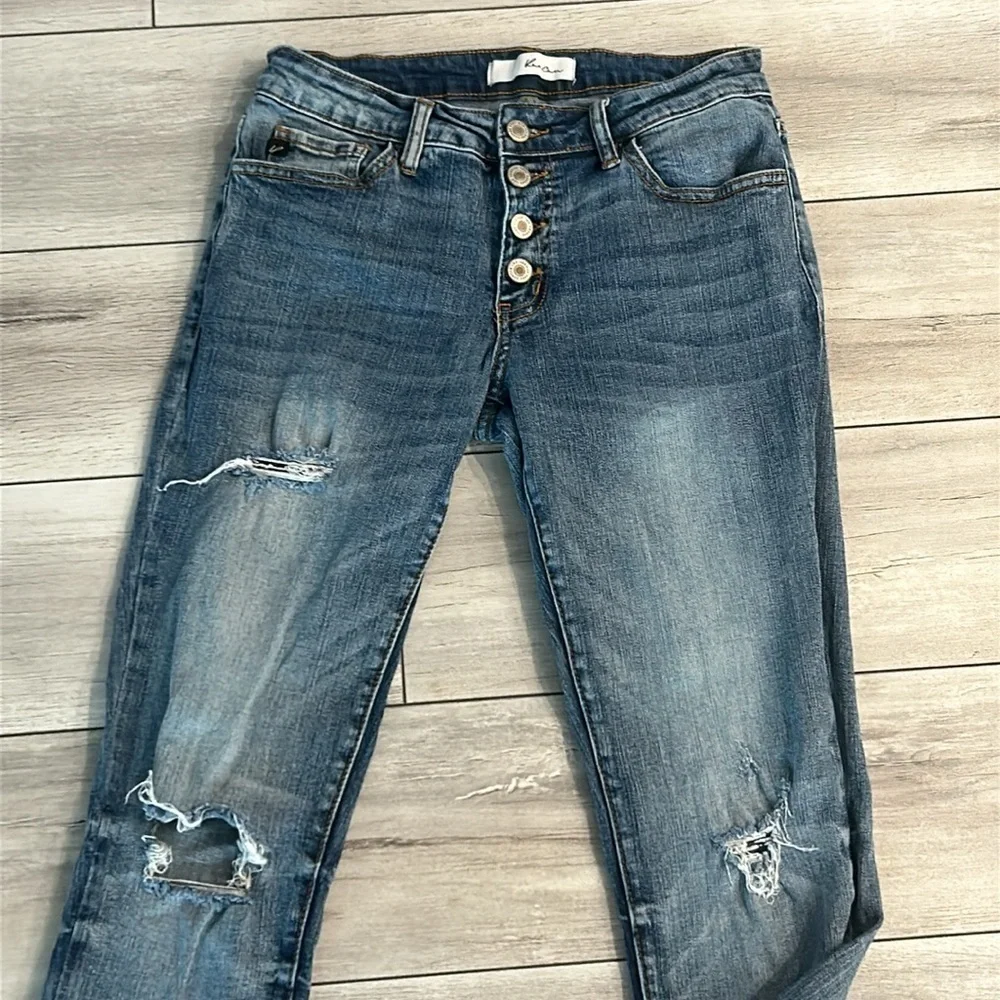 KanCan skinny fit jeans exposed button fly size 26